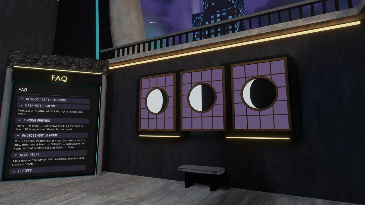 Paper shoji screens in the entrance, lit from behind with the phases of the moon